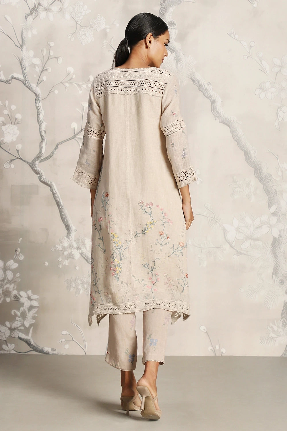 Walk in the Clouds Fly Free Sand Tunic and Pant Set