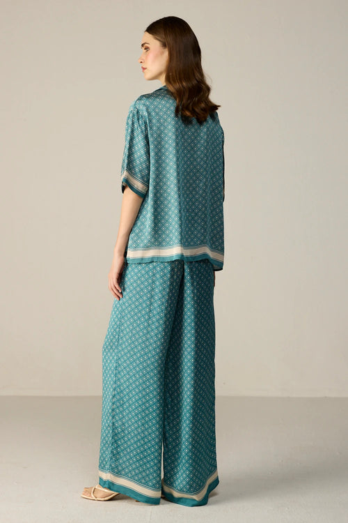 Teal Noah Shirt Co-ord Set