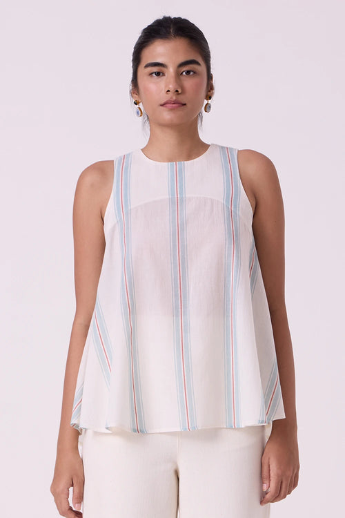 Mizu Striped Handwoven Tent Top