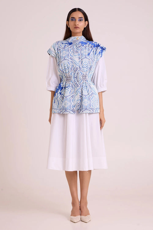 Sarabi Peace Rock Jacket With Chalk Dress