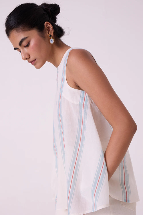 Mizu Striped Handwoven Tent Top
