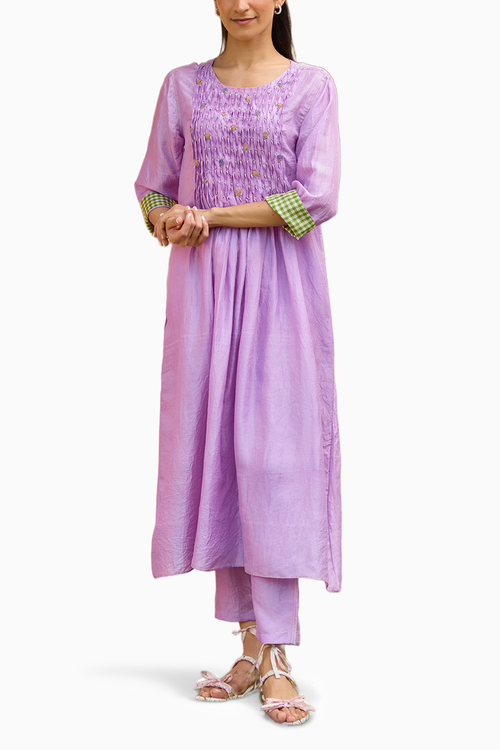 Radiant Lavender Kurta Set