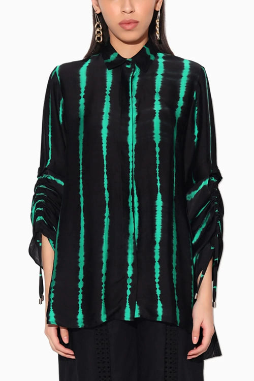 Ivy Shibori Stripe Shirt