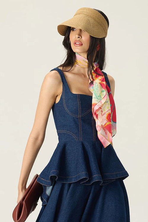 Blue Peni Blouse