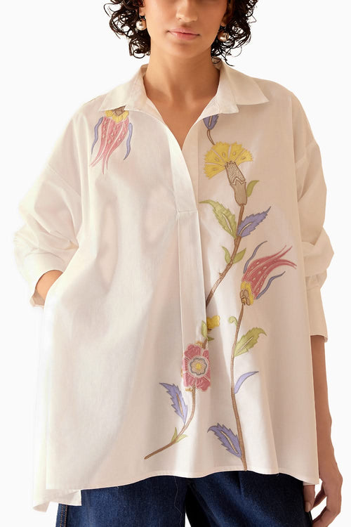 Nina White Shirt