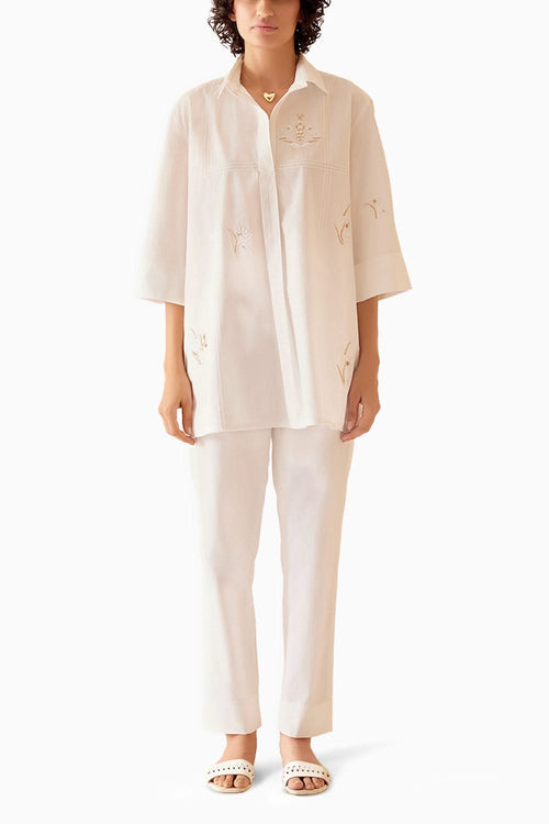 Neela White Tunic And Pant
