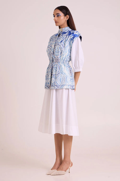 Sarabi Peace Rock Jacket With Chalk Dress