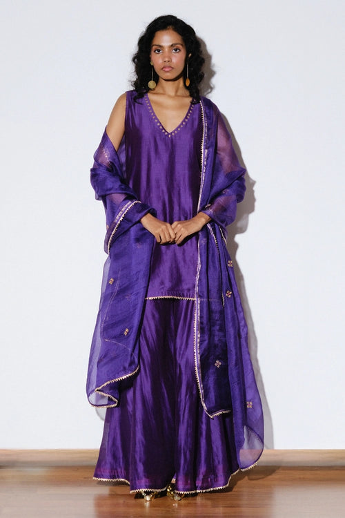 Angoor Silk Sharara Set