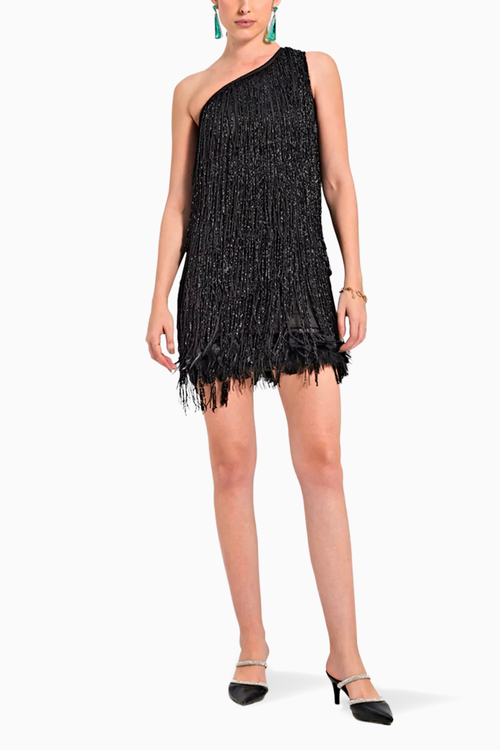 Black Waterfall Dress