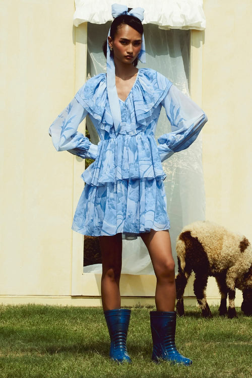 Susan  Blue Dress
