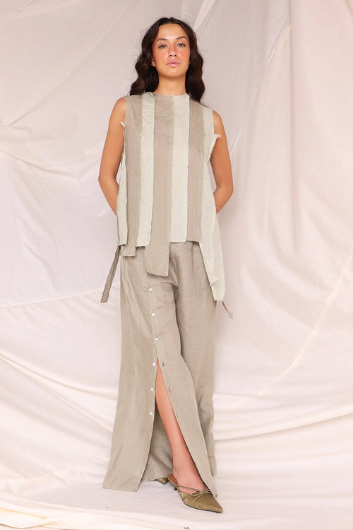 Brick Sage Green with Mint Green Block Top
