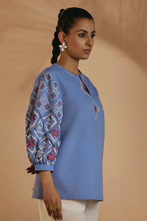 Blue Rainforest Blouse