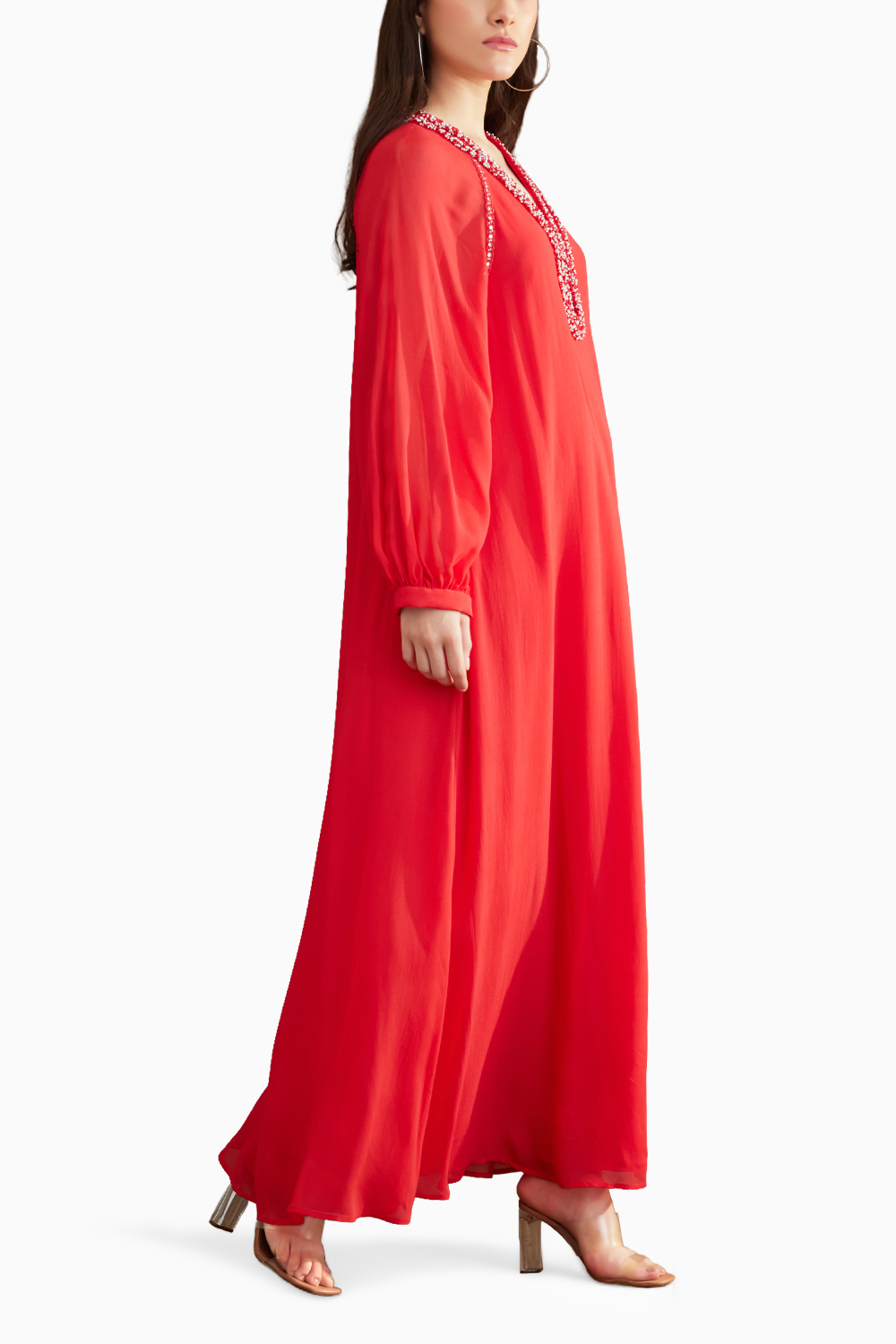 Coral Maxi Dress