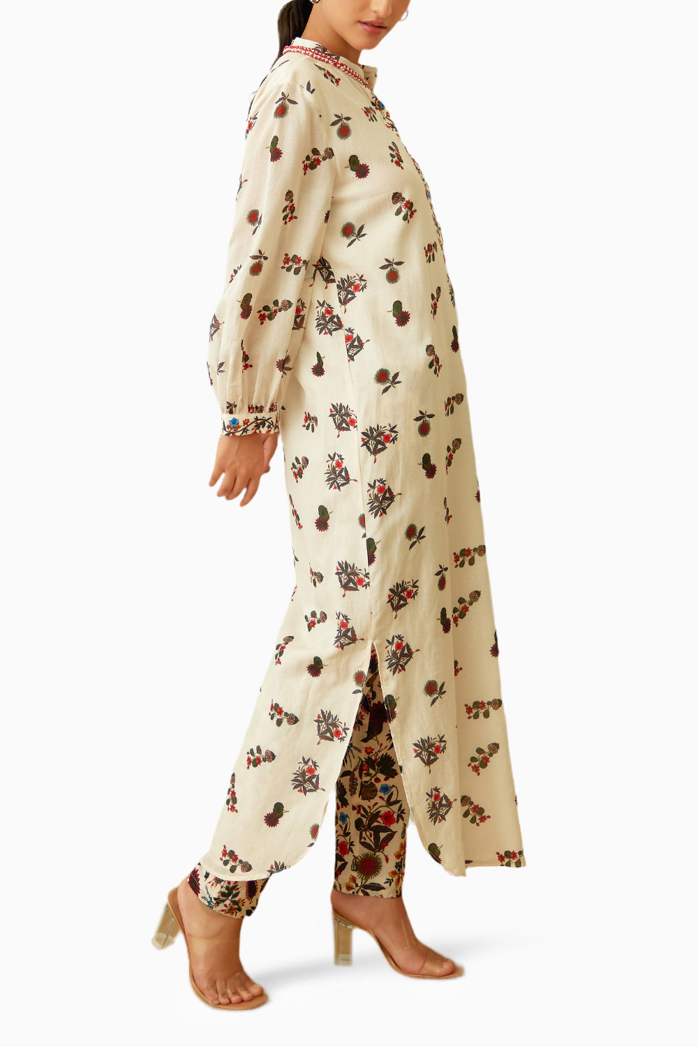 Ivory Kohinoor Buta Print Co-ord Set