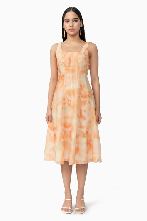 Orange Mira Dress