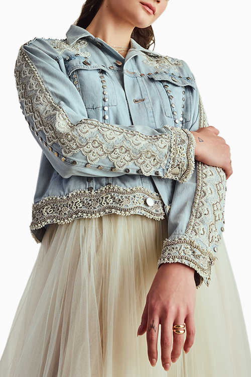 Scalloped Lace Jacket