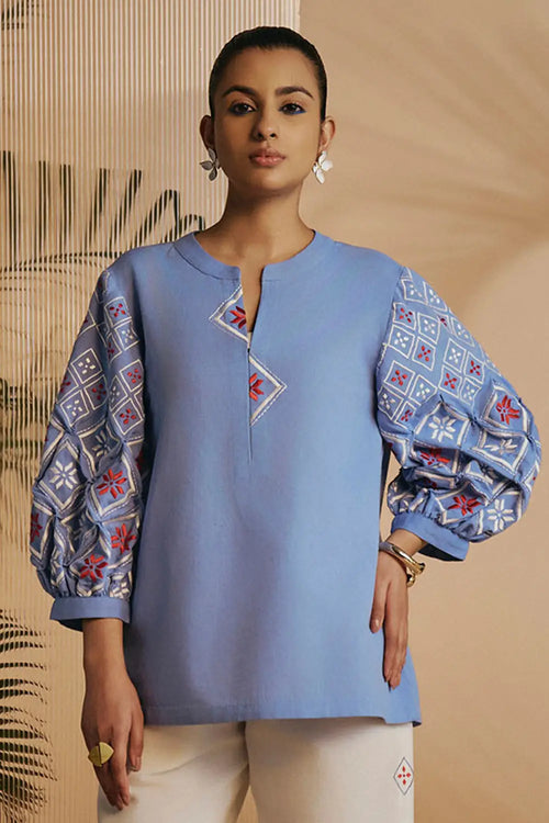 Blue Rainforest Blouse