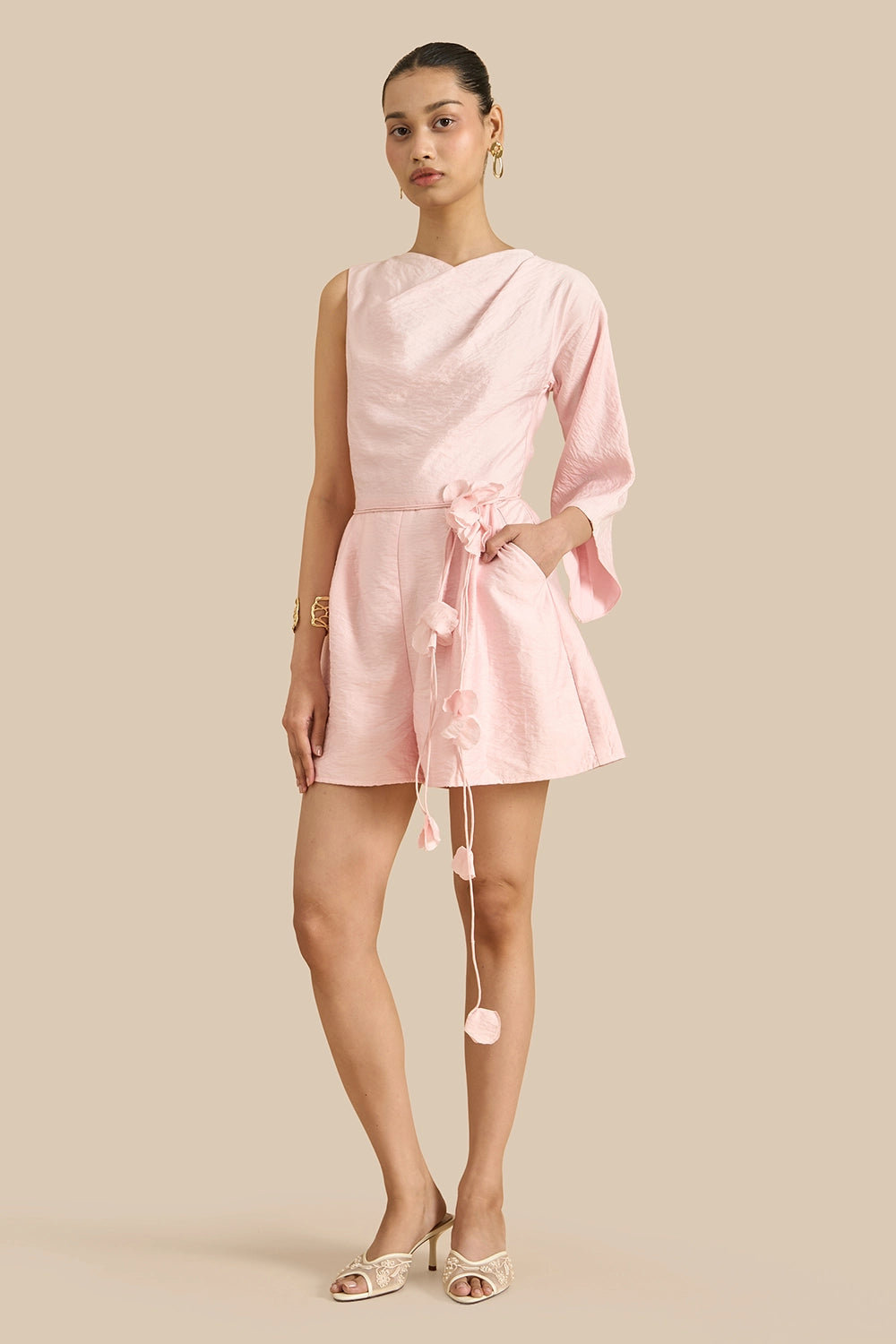 Rosaline Pink Playsuit