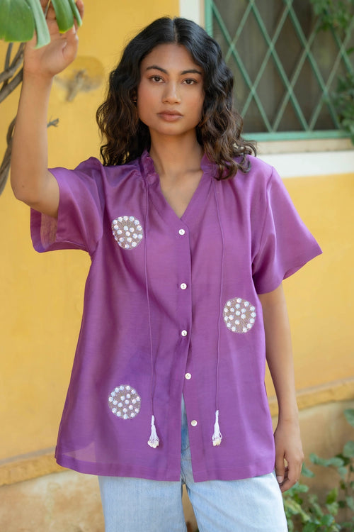 Lavender Greece Shirt