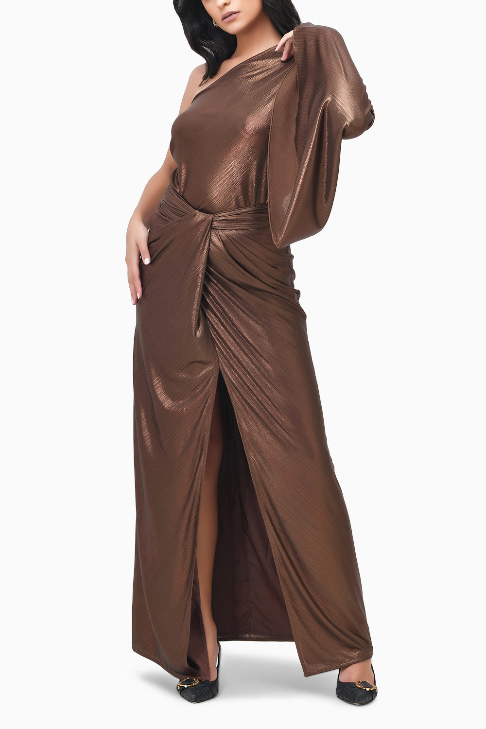 Sundowner Brown Top and Skirt Set