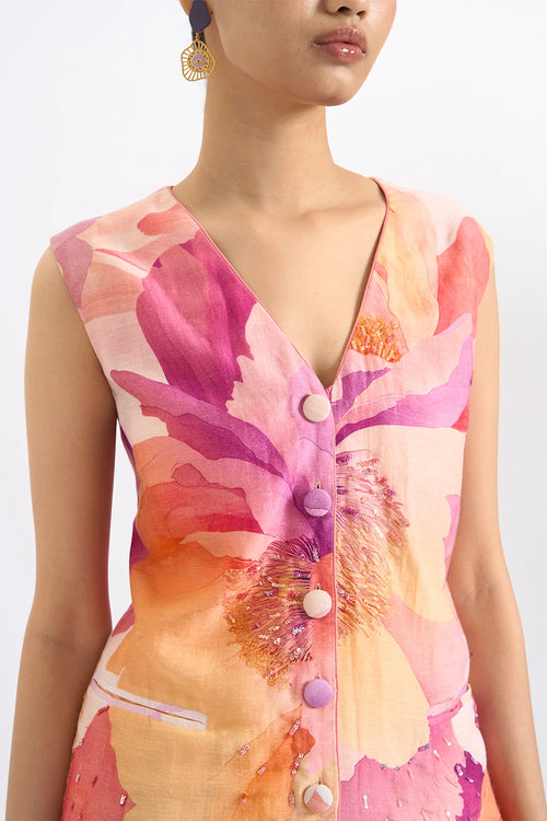 Blossom Dusk Waistcoat Co-ord Set