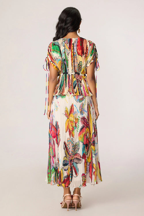 Multi Monica Blouse With Multi Zora Skirt