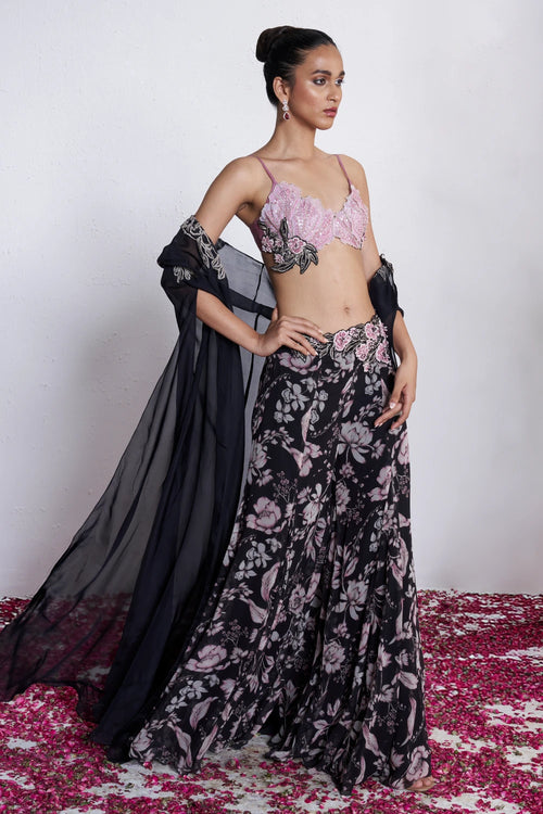 Empress Of Night Sharara Set