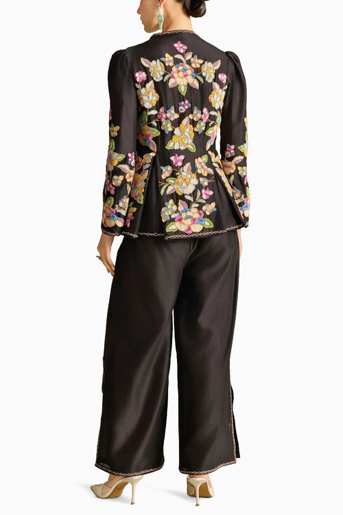 Ivory Floral Mesh Co-ord Set
