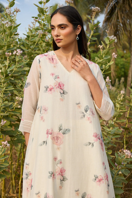 Ivory Floral Co-ord Set