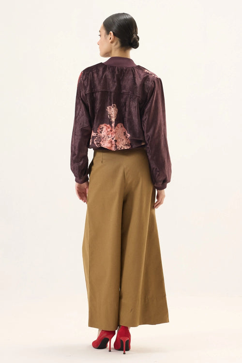 Plum Blossom Bomber Jacket