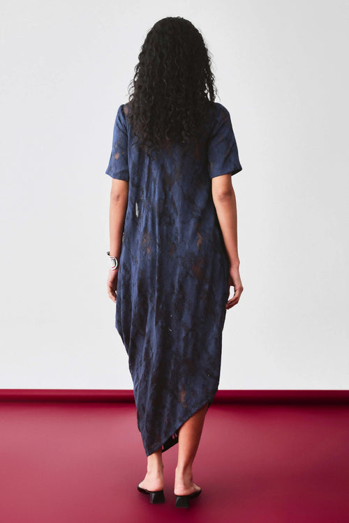 Navy Blue Loom Dress