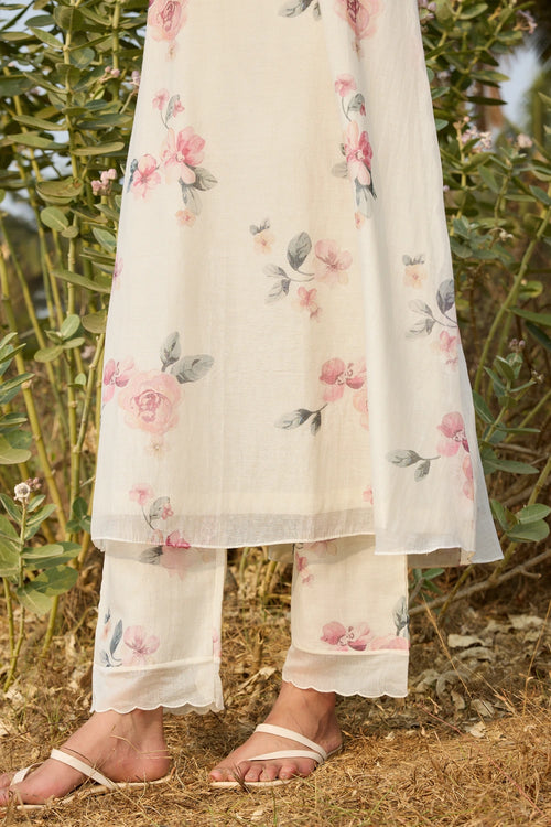Ivory Floral Co-ord Set