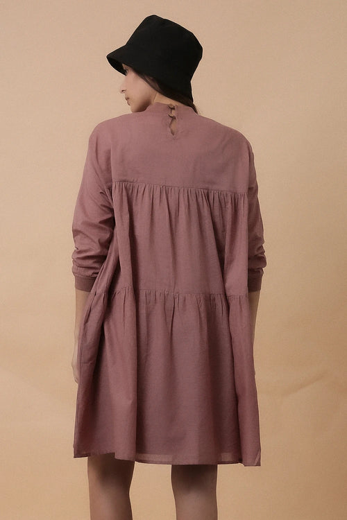 Blush Mul Rib Vena Dress