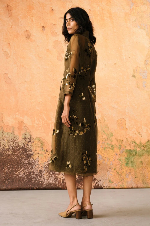 Olive Mist Jacket Dress Set