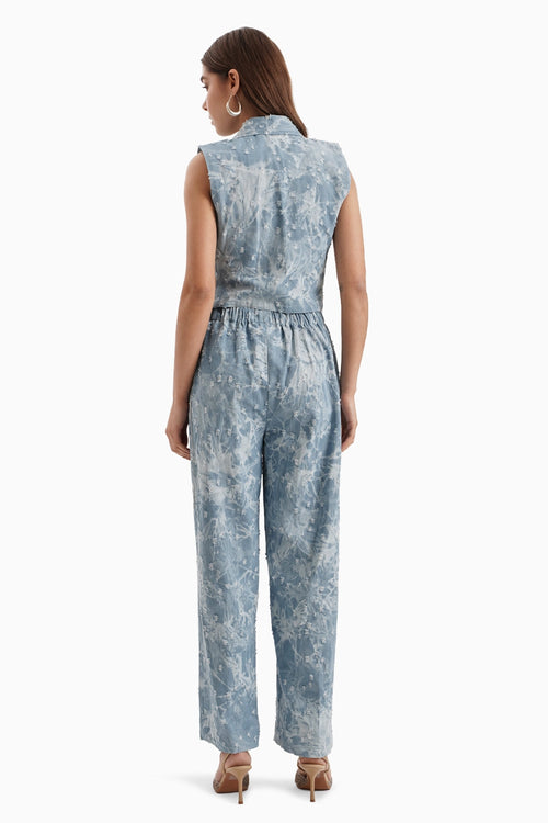 Blue Denim Rugged Bib and Pants Set