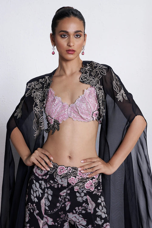 Empress Of Night Sharara Set