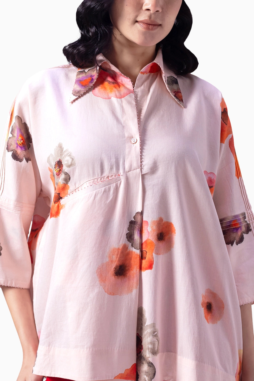 Yugen Pink Ella Print Top
