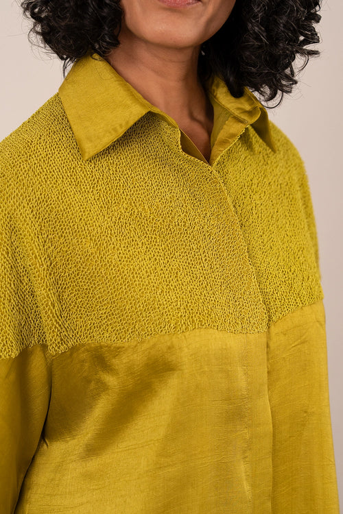 Lime Green Half Drop Shirt