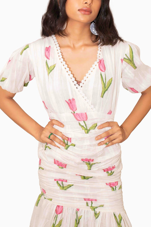 Rosa Tulip Maxi Dress