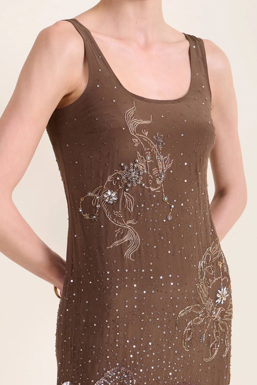 Celeste Embellishment Embroidered Dress