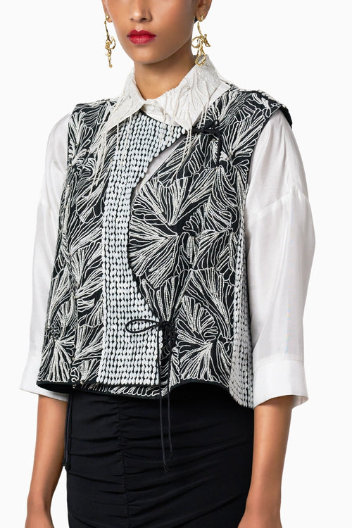 88 Black Angrakha Vest