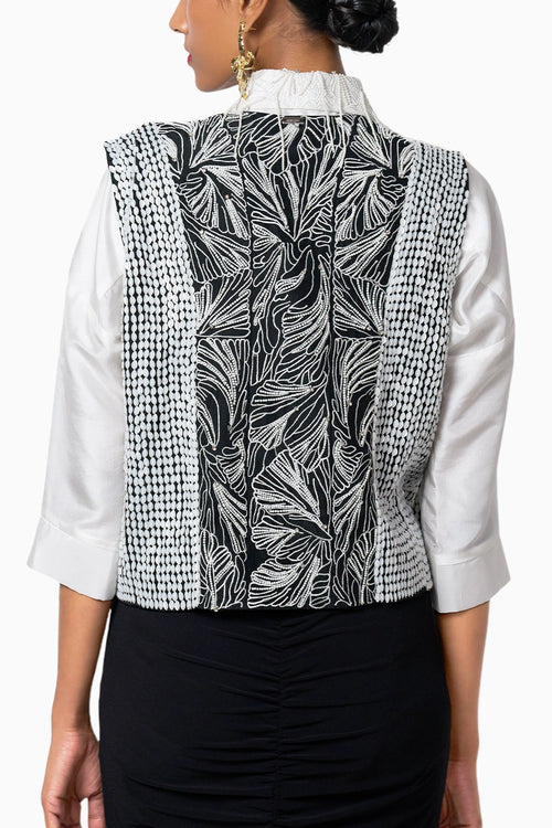 88 Black Angrakha Vest