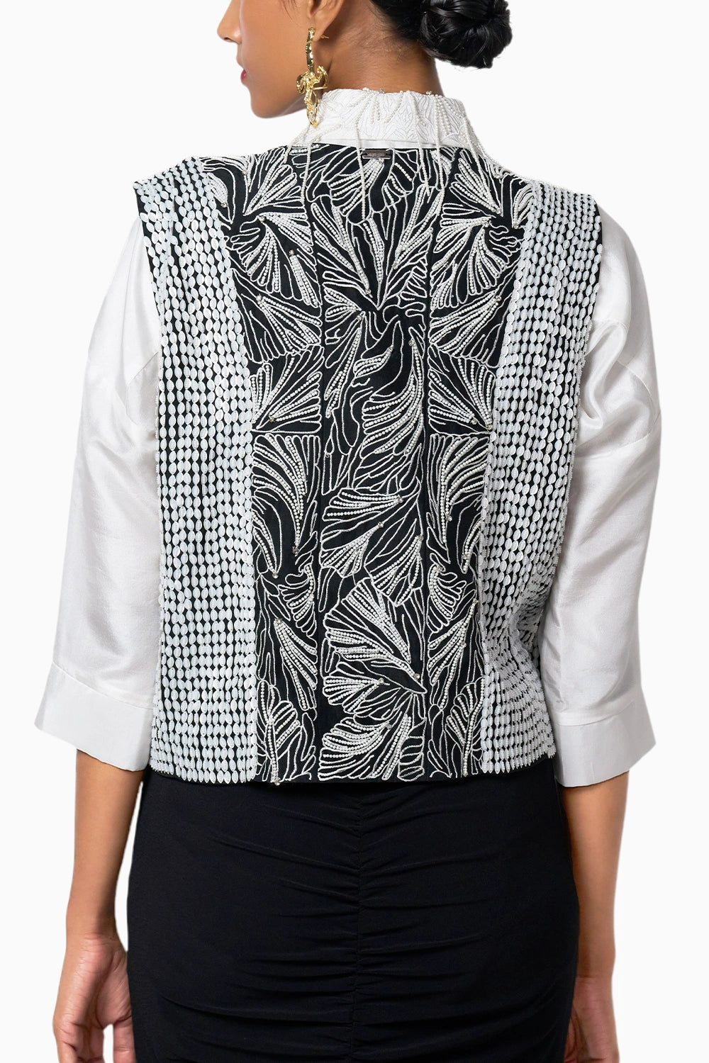 88 Black Angrakha Vest
