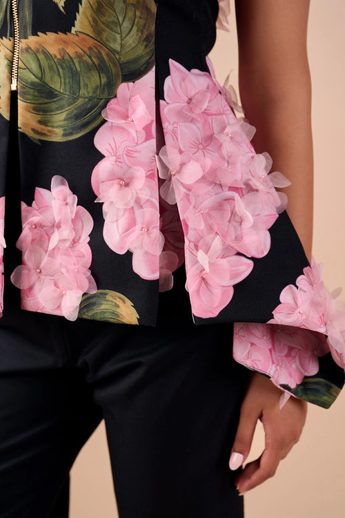 Hydrangea Peplum Top