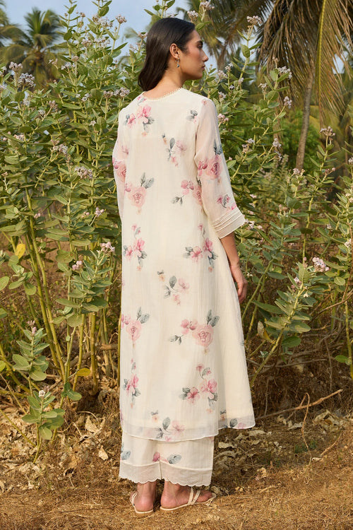 Ivory Floral Co-ord Set