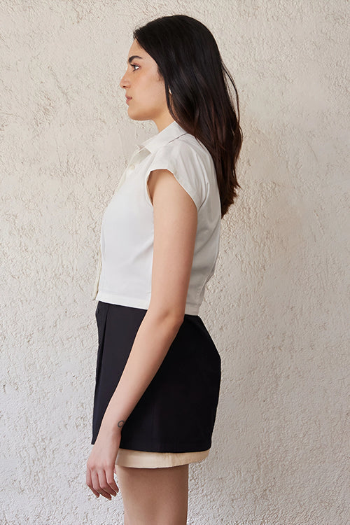 Galleria Shirt with Mini Skirt