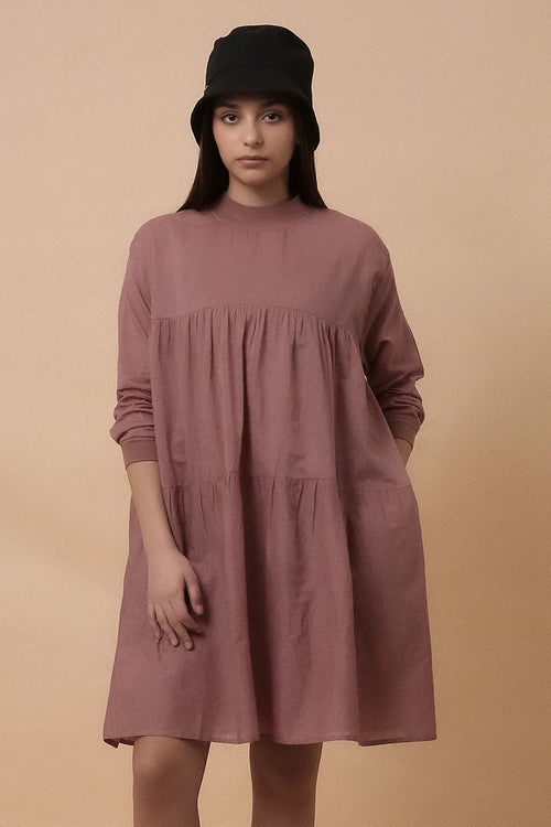Blush Mul Rib Vena Dress