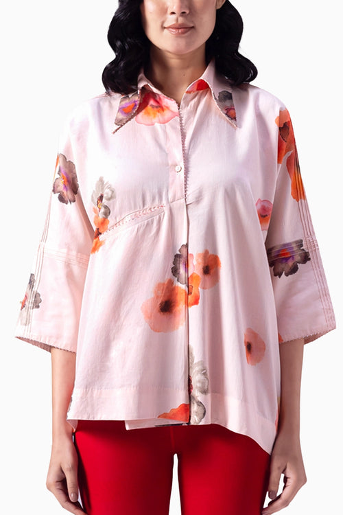 Yugen Pink Ella Print Top