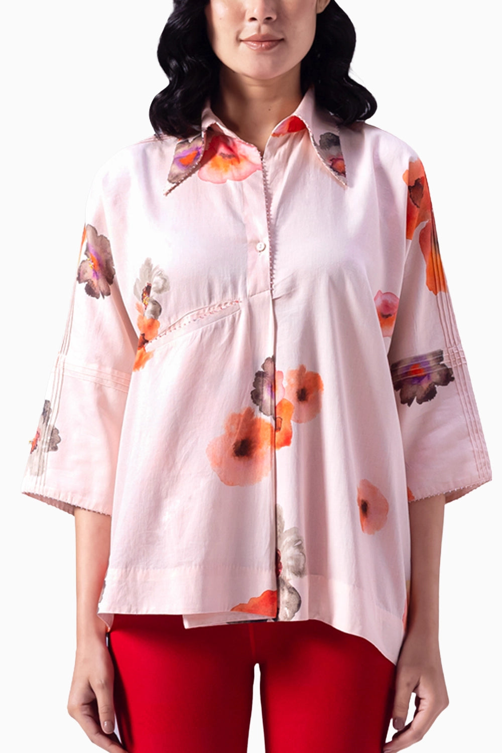 Yugen Pink Ella Print Top