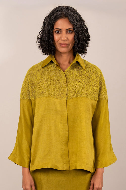 Lime Green Half Drop Shirt
